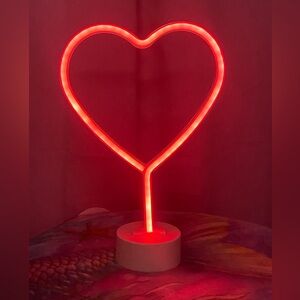 Heart-Shaped Neon Light